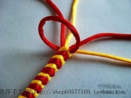 四股金刚结编法-编法图解-图文教程区-中国结论坛
