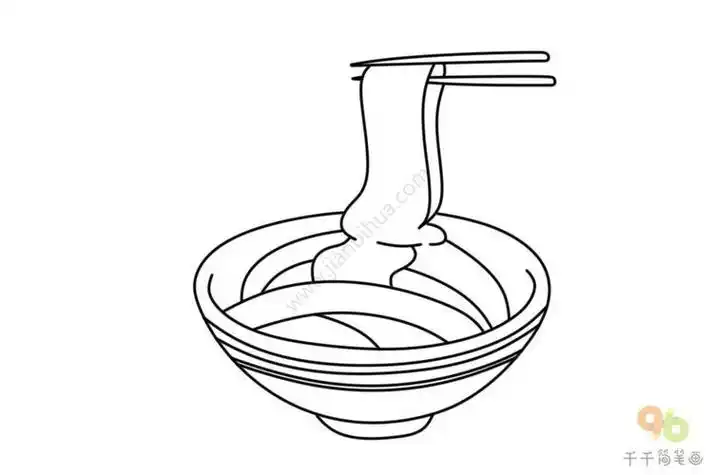 美味的大碗宽面简笔画美味的大碗宽面简笔画一碗面条的简笔画面条的