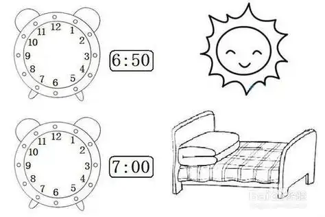 人物起床简笔画