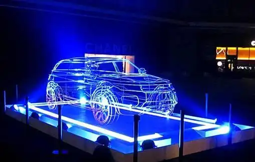 揽胜极光艺术线框掀都市装置艺术新风潮_武汉捷路_华中汽车网