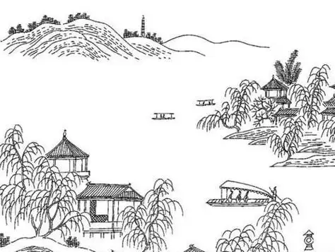 怎样画山水素描画?