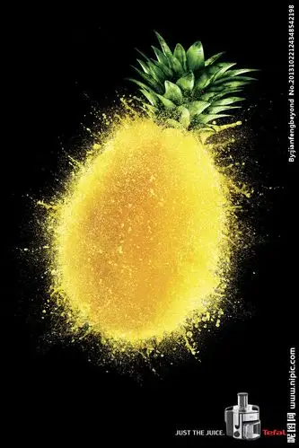 水果忍者菠萝创意广告