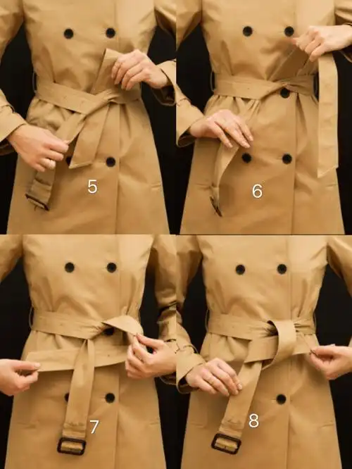 实用篇!风衣腰带除了蝴蝶结,还有这么多系法,手残党看了就会