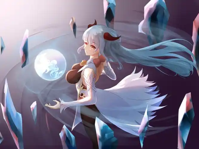 原神甘雨椰羊甘雨横图