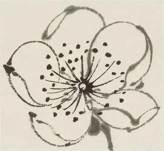 分步骤教你画梅花