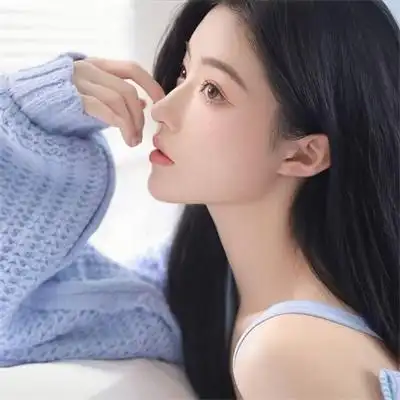 清纯女生头像侧脸长发唯美女头像超仙图片