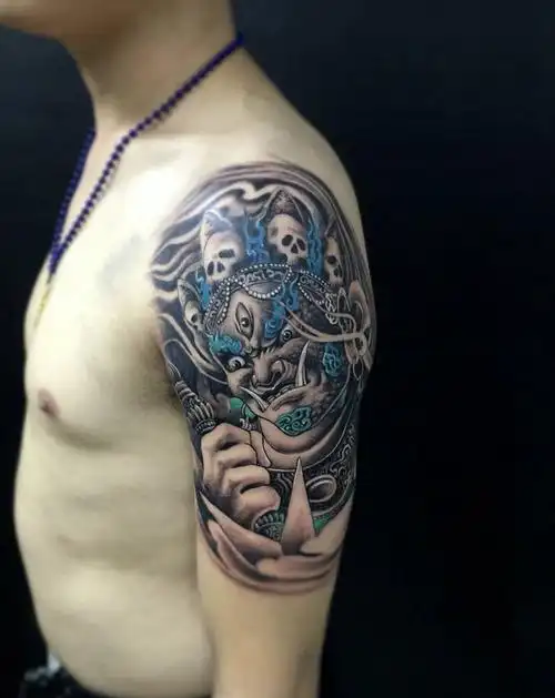 大黑天纹身图片