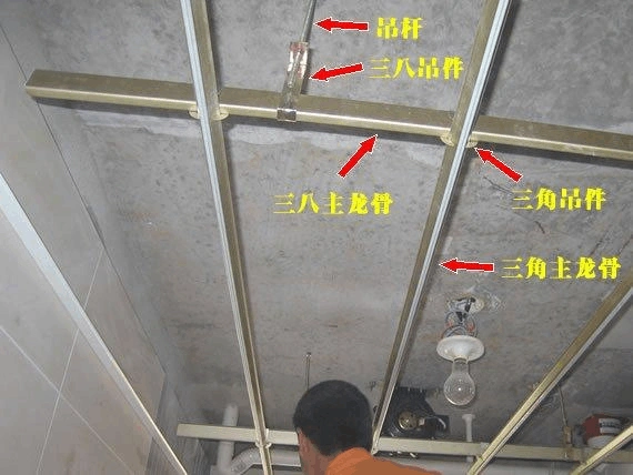 图解说明集成吊顶铝扣板塑钢板