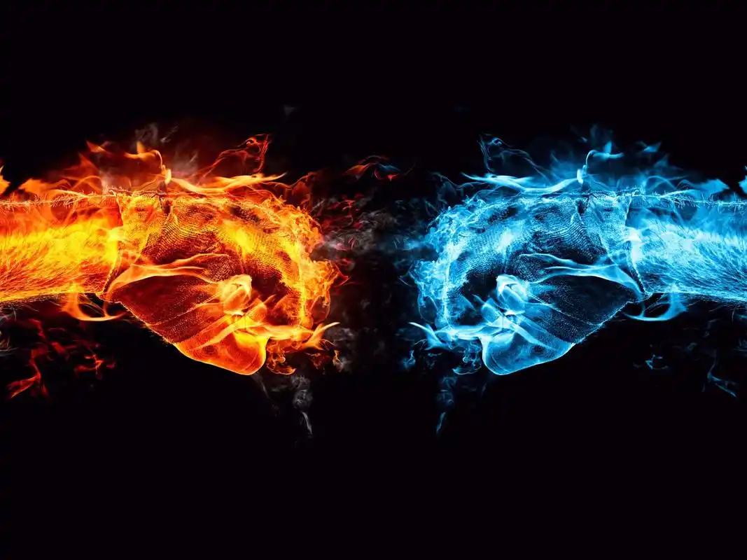 首页 3d与抽象 冰和火的对决 壁纸 下载 1920x1440 冰和火的对决 桌布