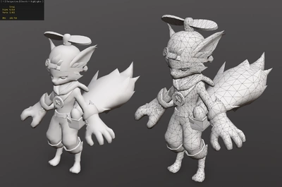 手绘卡通q版小狐狸 狐狸精 人形狐狸 狐狸小哥