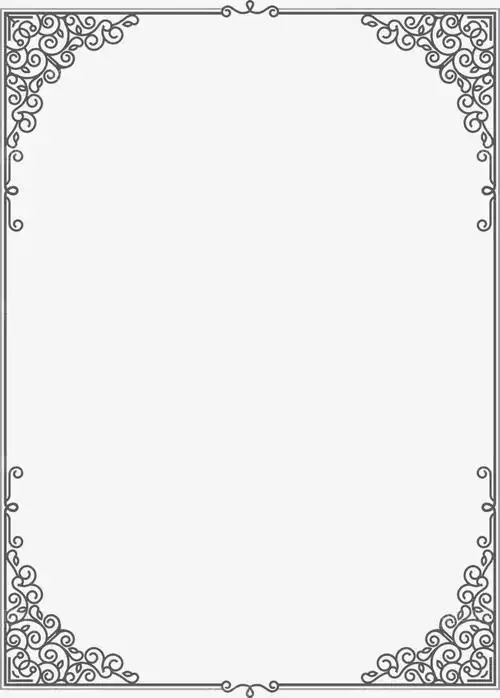 欧式花边边框设计矢量素材