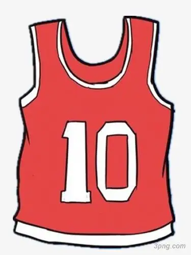 10号红色球衣png素材透明免抠图片艺术字集