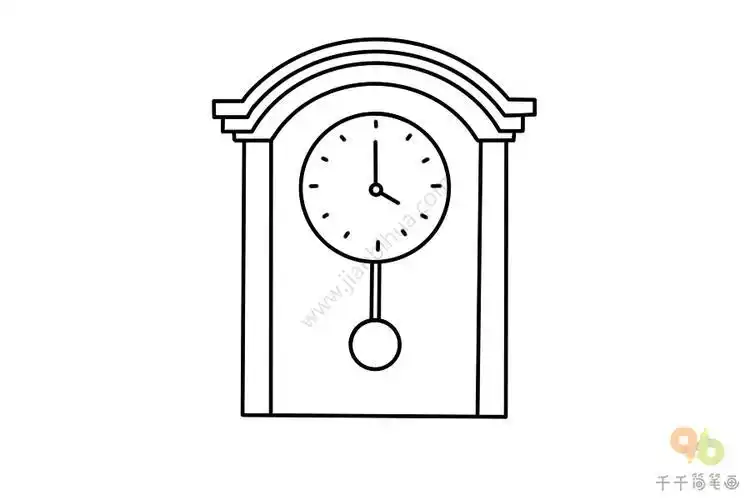 钟表大楼简笔画