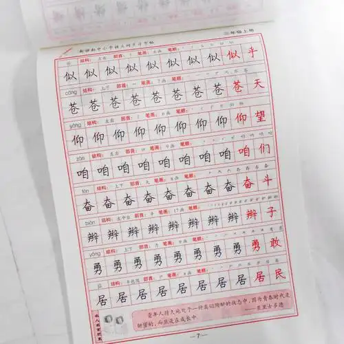 字帖小学语文课本同步练习字帖楷书书写规范 罗扬中国名硬笔书法家