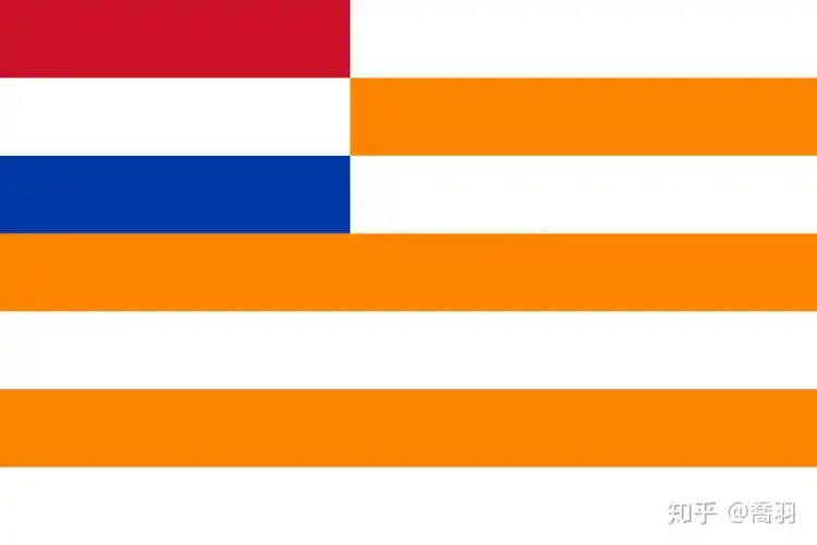白色代表自由与民主,蓝色代表海洋;注2:橙色自由国国旗以橙色为底的