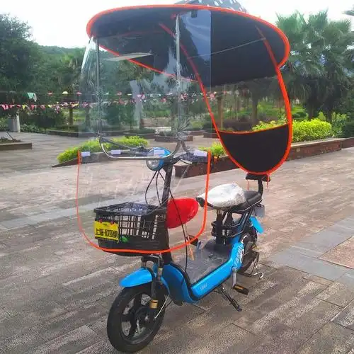 电动自行车雨蓬新款加宽防晒加固电瓶车雨伞全封闭小型电动车雨棚