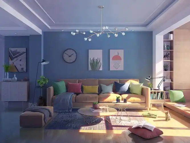 客厅 白天室内场景|插画|游戏原画|王呆呆2333 - 原创作品 - 站酷