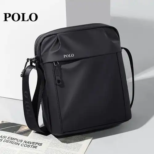 斜挎包大容量休闲小包单肩包品牌男包代发印logo男士包袋polo男士