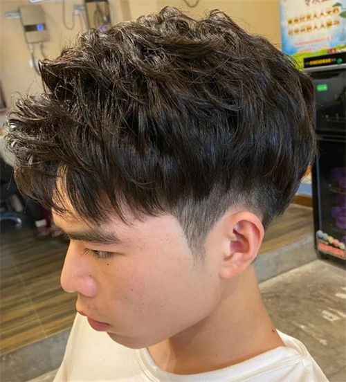 韩式纹理烫发型 春夏帅气男士烫发