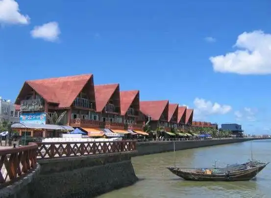 北海外沙海鲜岛的美景