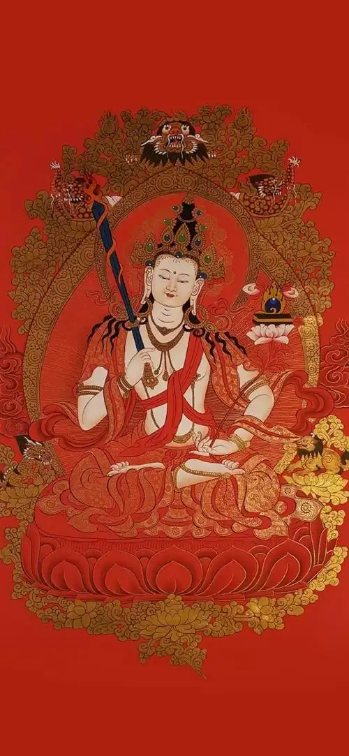 高清壁纸无水印#文殊菩萨佛像壁纸,见者福气满满,好运连连!