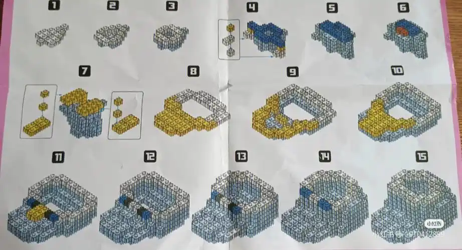 唐老鸭和黛丝积木拼装图纸