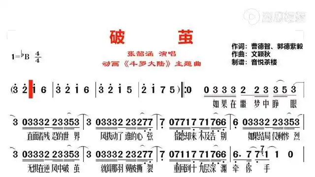 《斗罗大陆》主题曲《破茧》