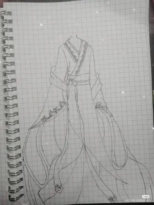 古装衣服绘画教程