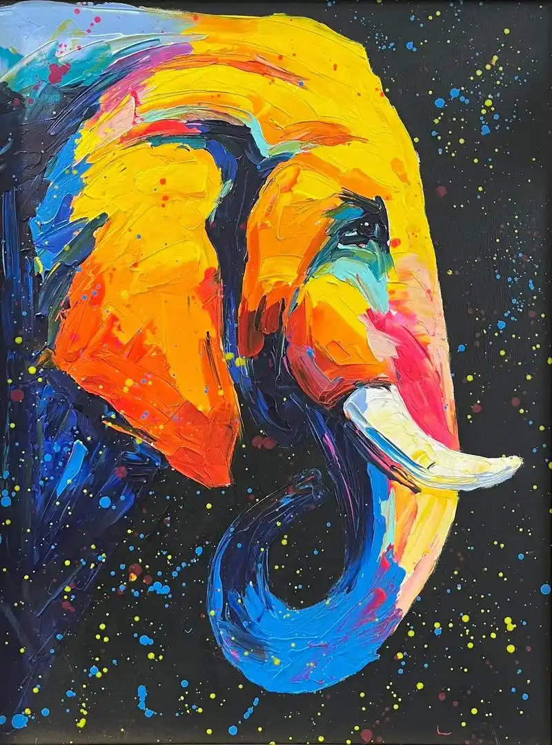 丙烯画 #手绘 #视觉艺术 #抖出我的艺 - 抖音