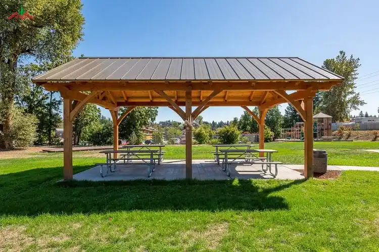 花旗松休闲庭院木结构亭子