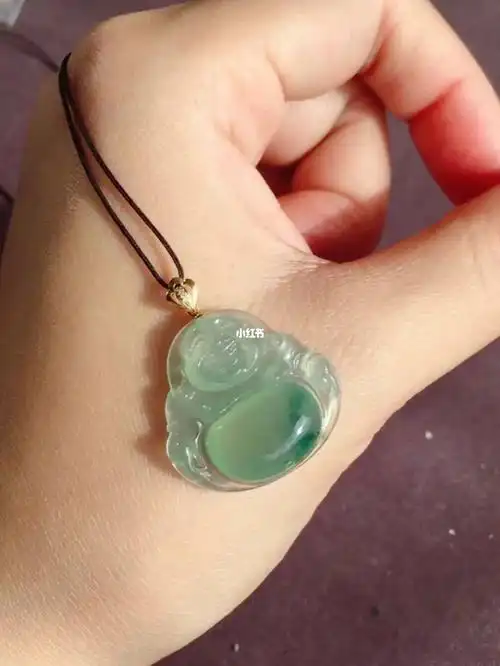 1680的翡翠佛公138的18k金扣头