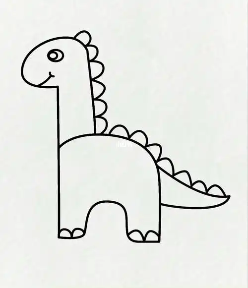 零基础学简笔画  #育儿简笔画教程 #恐龙简笔画   #艺翔|画室少恫部