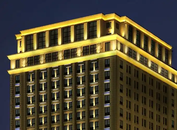 亮化设计|五星酒店建筑亮化工程多媒体设计