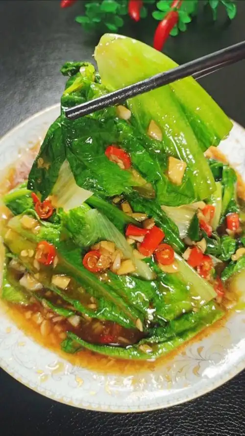 蒜蓉油麦菜#蒜蓉耗油油麦菜做法!进来学会