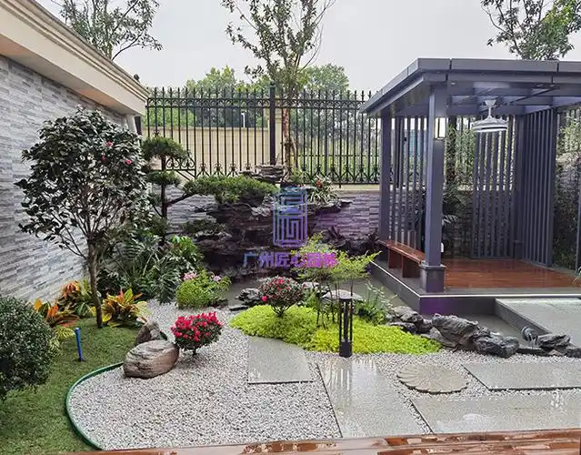 私家花园景观设计公司,别墅庭院施工,园林造景-广州匠心园林绿化有限