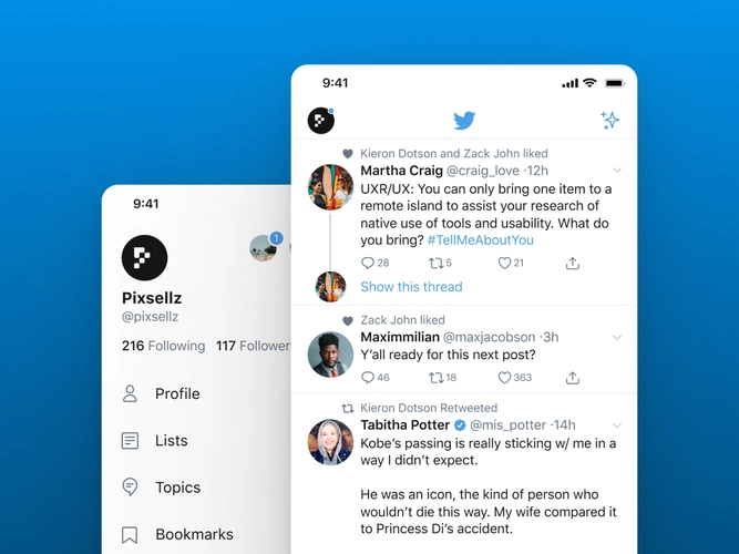 twitter ui templates (freebie)
