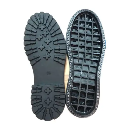 橡胶鞋底鞋材抖音网红同款梅花纹路橡胶鞋底防滑耐磨英伦风马丁靴