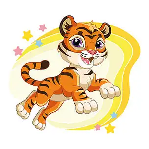 卡通人物.矢量孤立色彩丰富的插画.