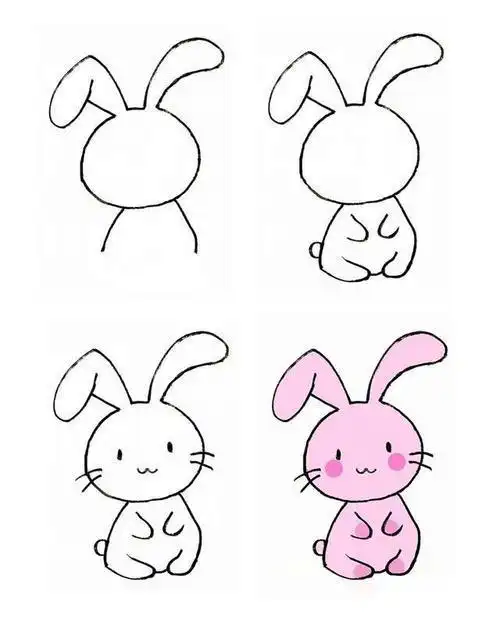 简笔画动物简单画法简笔画动物简单画法兔子