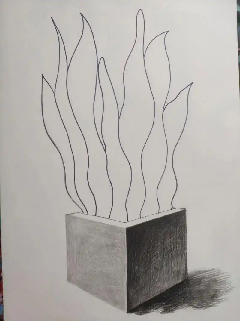 可以试着先从创意素描开始画起,相对于素描来说,创意素描更简单,更