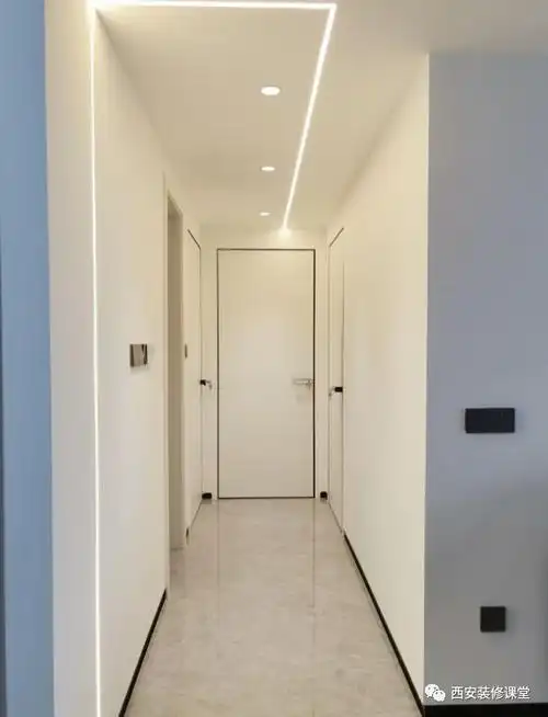 抄作业来咯6015过道还可以这样|射灯|吊顶|走廊|斜面|电视背景墙