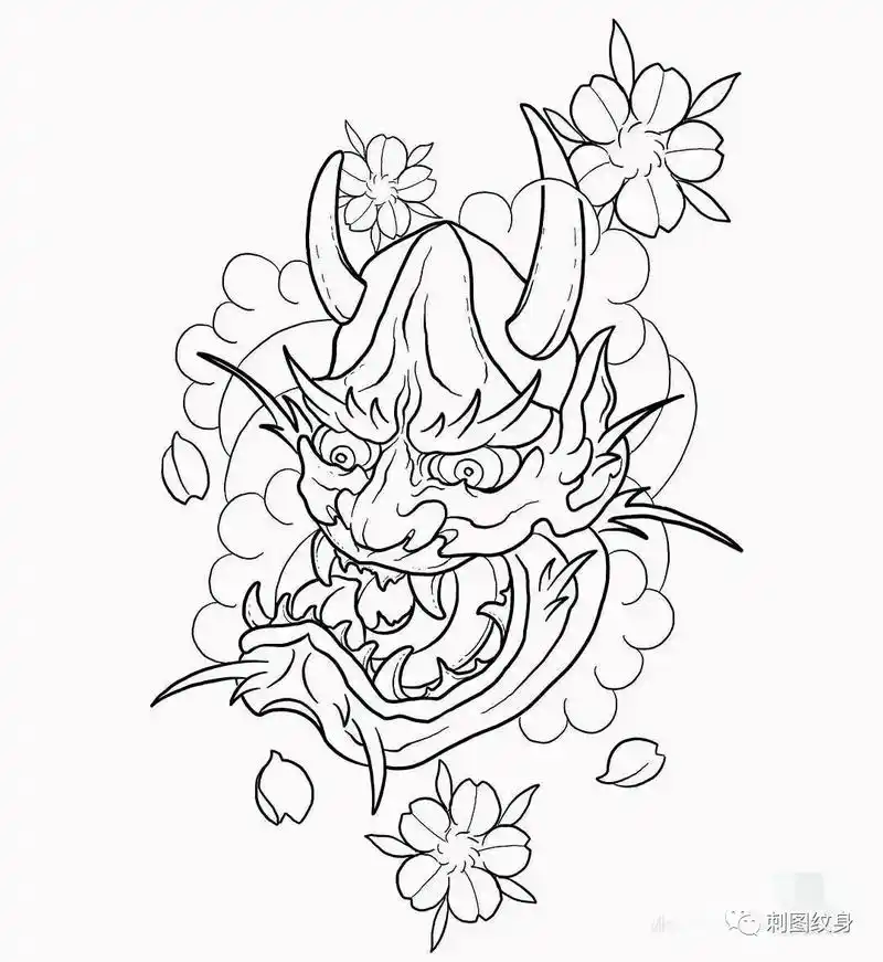 般若#纹身手稿图 高明杨和对川纹身店#纹身刺青 可到店