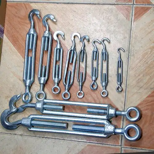 索具螺旋扣花篮铁镀锌钢丝绳拉紧器紧绳固定铁丝收紧器螺丝螺栓