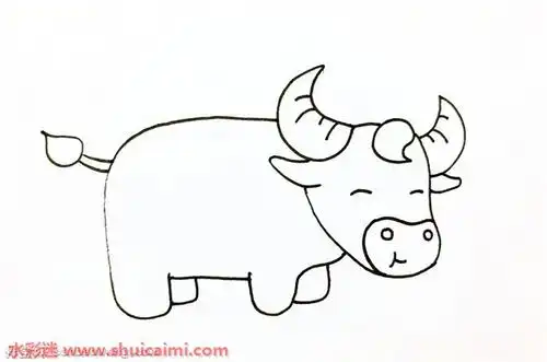 老黄牛怎么画老黄牛简笔画步骤图