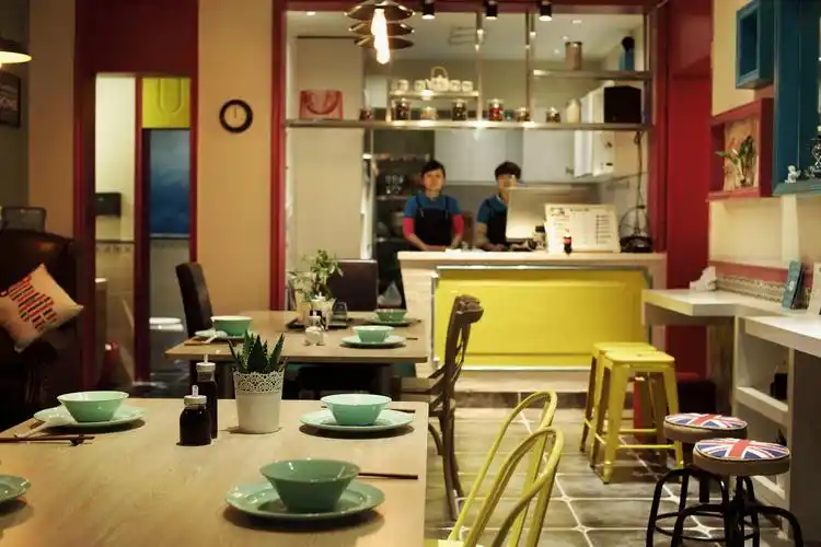 混搭风格面馆装修 像家一样_齐家网装修效果图