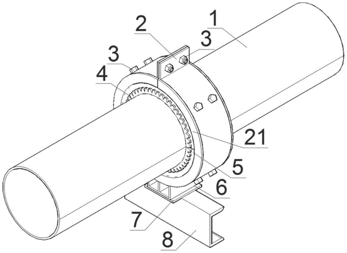 一种管道滑动托架的制作方法