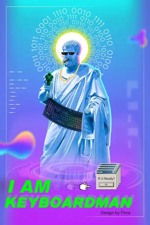 第一次上传#蒸汽波初体验|平面|海报|florangg - 原创作品 - 站酷