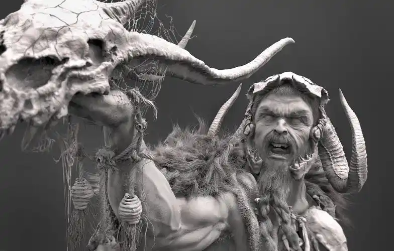 《塞坦塔·洛巴斯》_zbrush人物雕刻_直线网