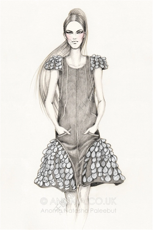 服装设计手绘效果图