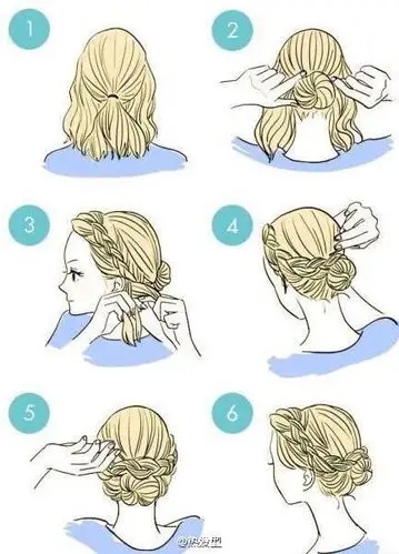 齐肩的头发怎样扎好看,简单的,我是学生!